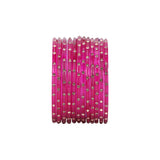Single Dot Glass Bangles by Leshya (Karva)