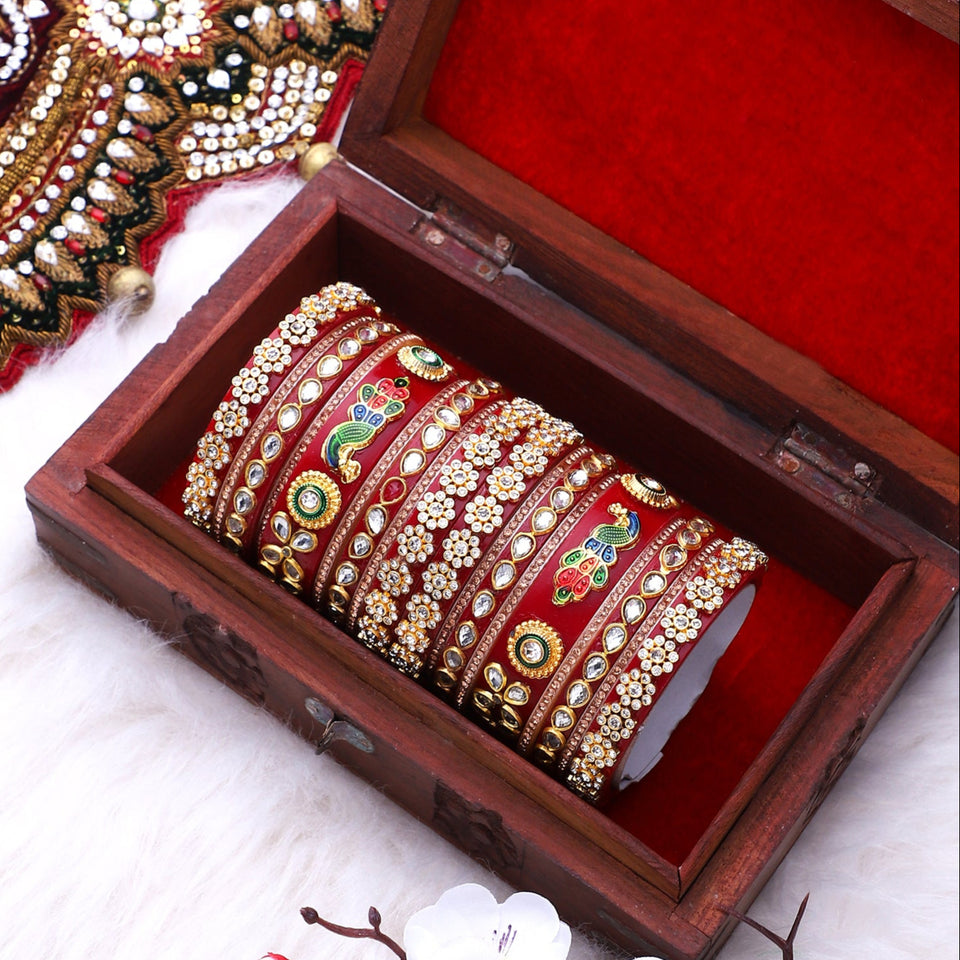 Rajwadi Chura with Pearl kada by Leshya
