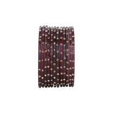 Single Dot Glass Bangles by Leshya (Karva)