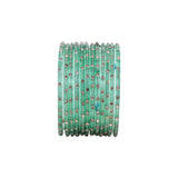 Single Dot Glass Bangles by Leshya (Karva)