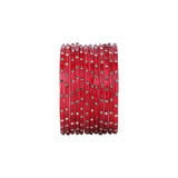 Single Dot Glass Bangles by Leshya (Karva)
