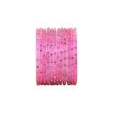 Single Dot Glass Bangles by Leshya (Karva)