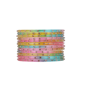 Single Dot Glass Bangles by Leshya