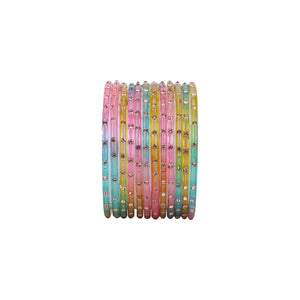 Single Dot Glass Bangles by Leshya