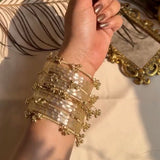 Kashmiri Ghungroo with Glass bangles by Leshya