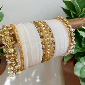 Bridal Chura with Gajra Kada by Leshya