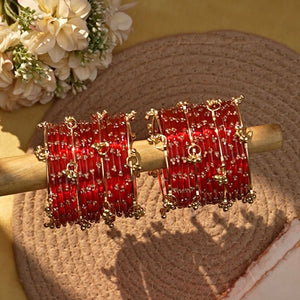Kashmiri Ghungroo with Glass bangles by Leshya (Karva)