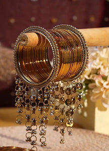 Waterfall Latkan Bangle set by Leshya for both hands