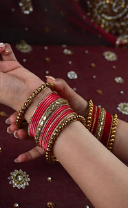 Traditional Ethnic Bangle Set by Leshya for women for both hands