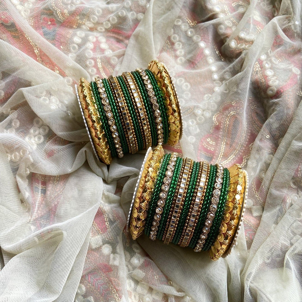 Traditional Bangle Set for two hands By Leshya