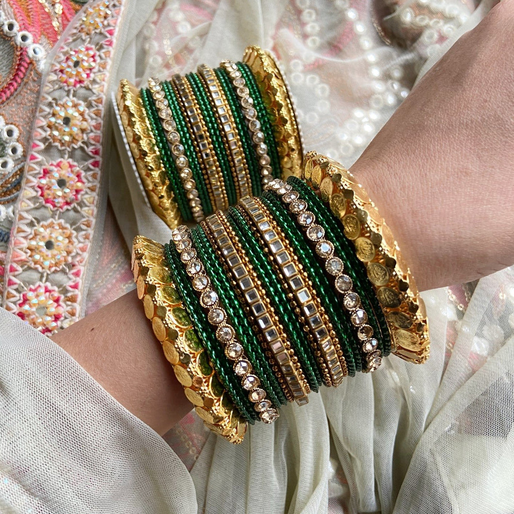 Traditional Bangle Set for two hands By Leshya