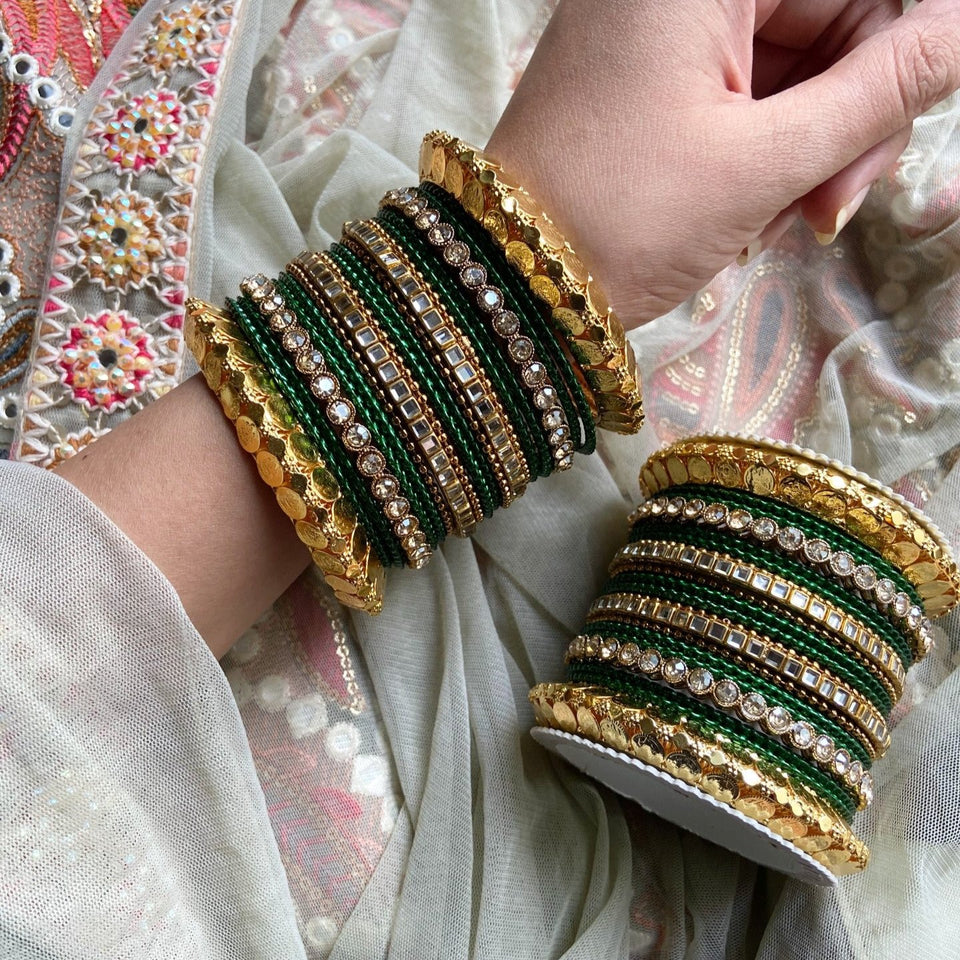 Traditional Bangle Set for two hands By Leshya