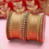 Set of 2 Bridal Matte Textured Bangle Set