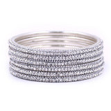 Gifting Box Set of 12 matte colours with Pearl bangles by Leshya