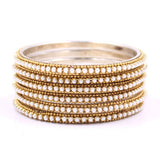 Gifting Box Set of 12 matte colours with Pearl bangles by Leshya