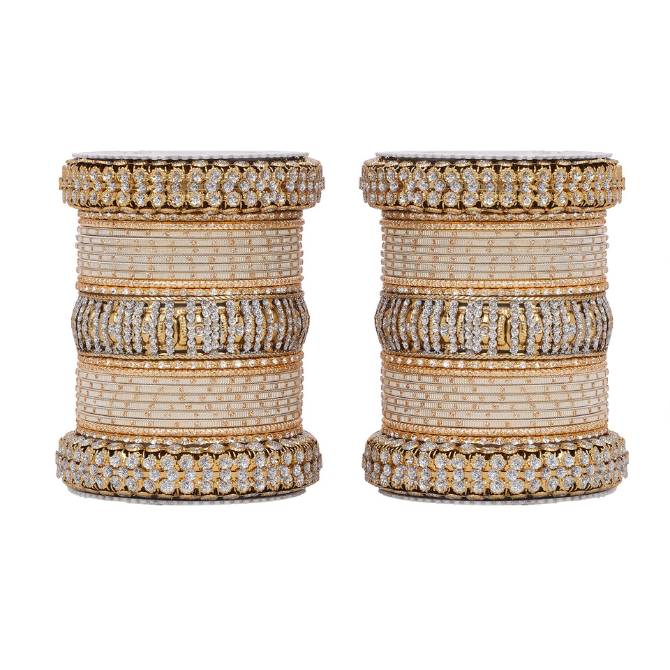 Traditional Bridal Bangle set by Leshya (Plus size)