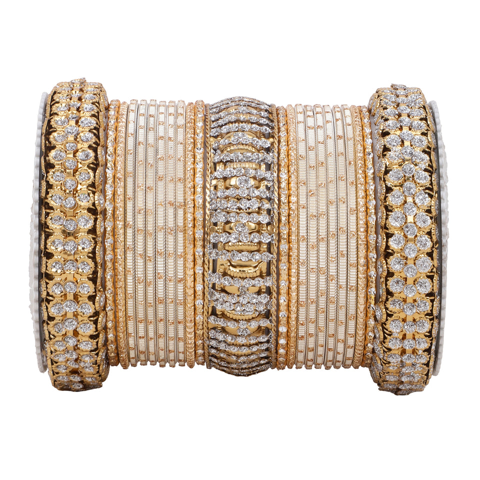 Traditional Bridal Bangle set by Leshya (Plus size)