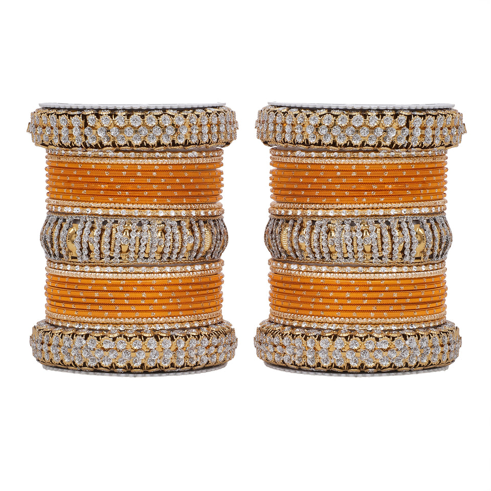 Traditional Bridal Bangle set by Leshya (Plus size)