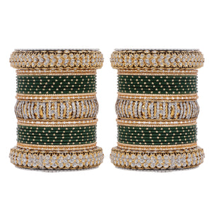 Traditional Bridal Bangle set by Leshya (Plus size)