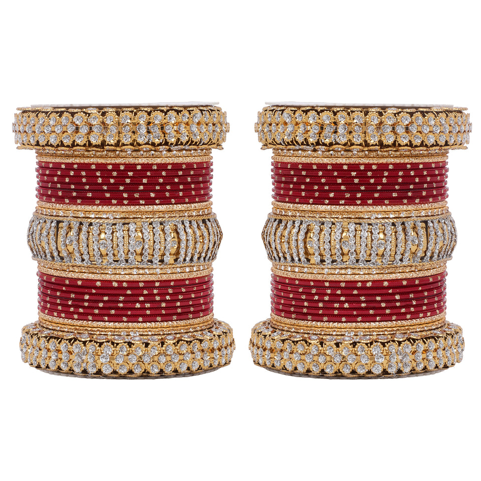 Traditional Bridal Bangle set by Leshya (Plus size)