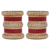 Traditional Bridal Bangle set by Leshya (Plus size)