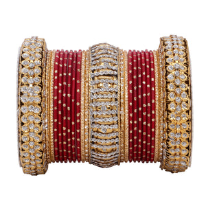Traditional Bridal Bangle set by Leshya (Plus size)