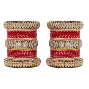 Traditional Bridal Bangle set by Leshya (Plus size)