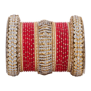 Traditional Bridal Bangle set by Leshya (Plus size)