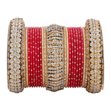Traditional Bridal Bangle set by Leshya (Plus size)