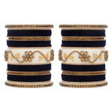 Bridal Bangle set with Velvet bangles