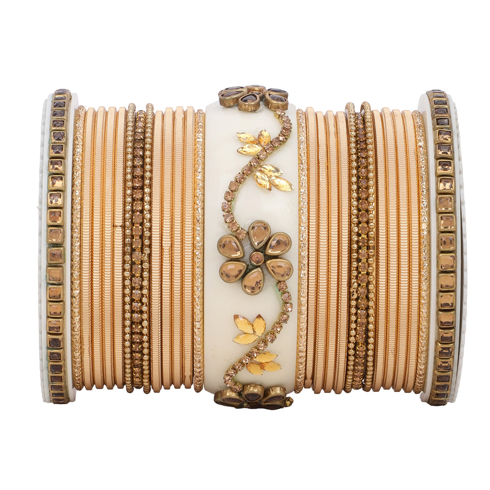 Bridal Bangle set with Velvet bangles