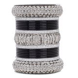 Silver Bridal Bangle set by Leshya