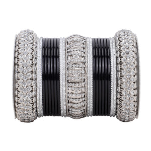 Silver Bridal Bangle set by Leshya