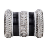 Silver Bridal Bangle set by Leshya