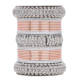Silver Bridal Bangle set by Leshya