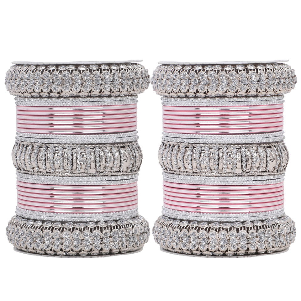 Silver Bridal Bangle set by Leshya