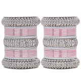 Silver Bridal Bangle set by Leshya