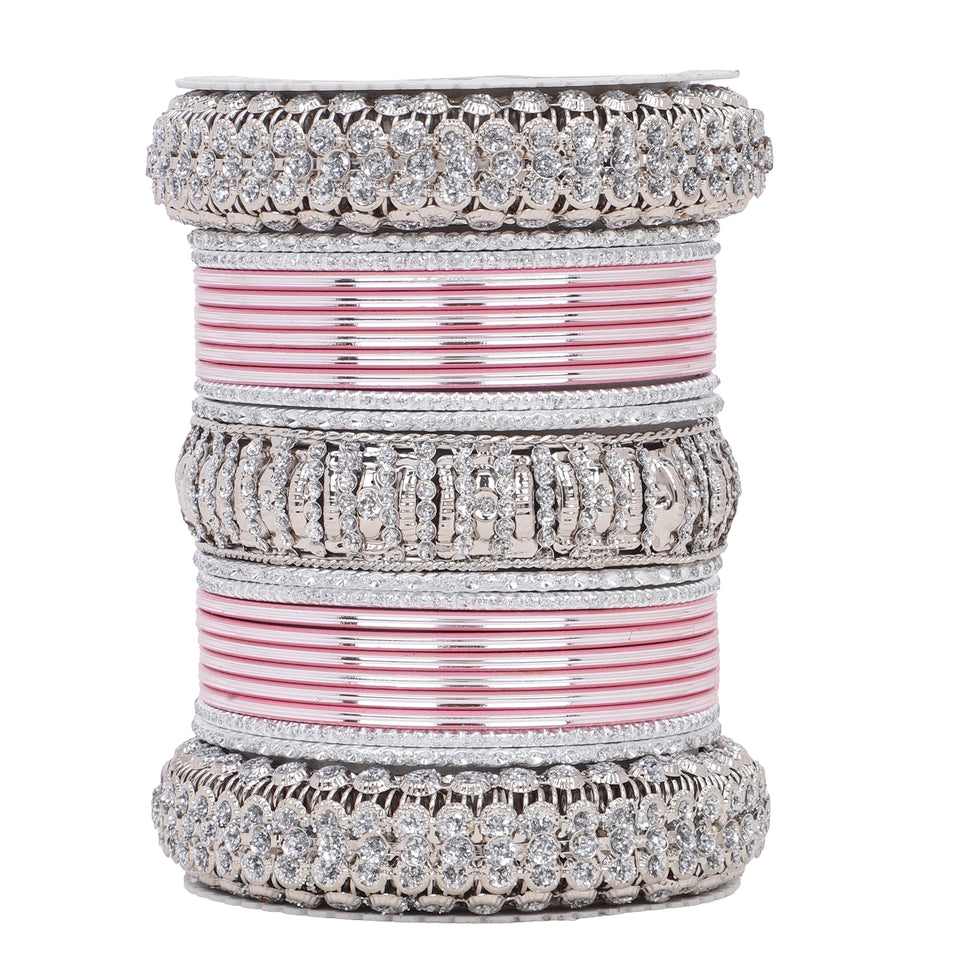 Silver Bridal Bangle set by Leshya