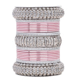 Silver Bridal Bangle set by Leshya