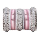 Silver Bridal Bangle set by Leshya