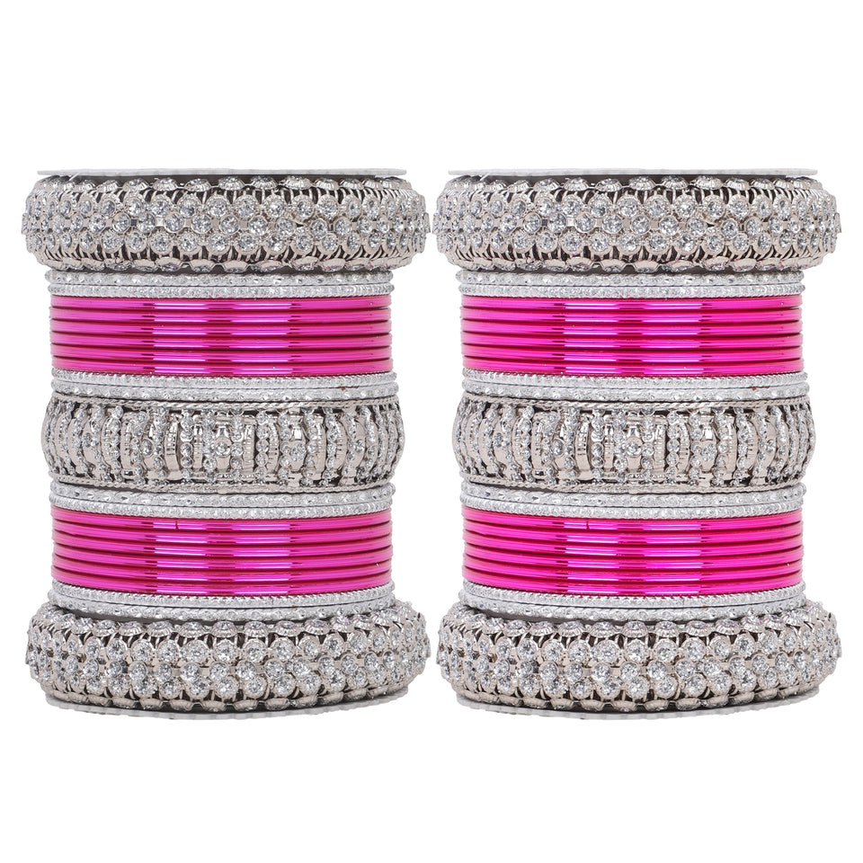 Silver Bridal Bangle set by Leshya