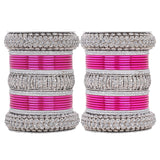 Silver Bridal Bangle set by Leshya