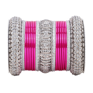Silver Bridal Bangle set by Leshya