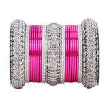 Silver Bridal Bangle set by Leshya