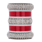 Silver Bridal Bangle set by Leshya