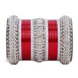 Silver Bridal Bangle set by Leshya