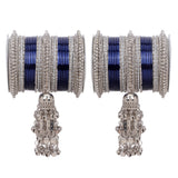 Silver Jhumki Bridal Bangle set by Leshya