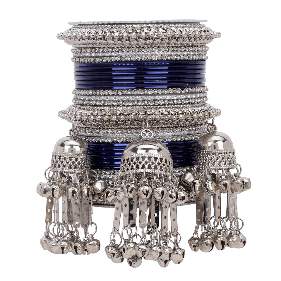 Silver Jhumki Bridal Bangle set by Leshya