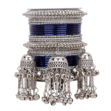 Silver Jhumki Bridal Bangle set by Leshya