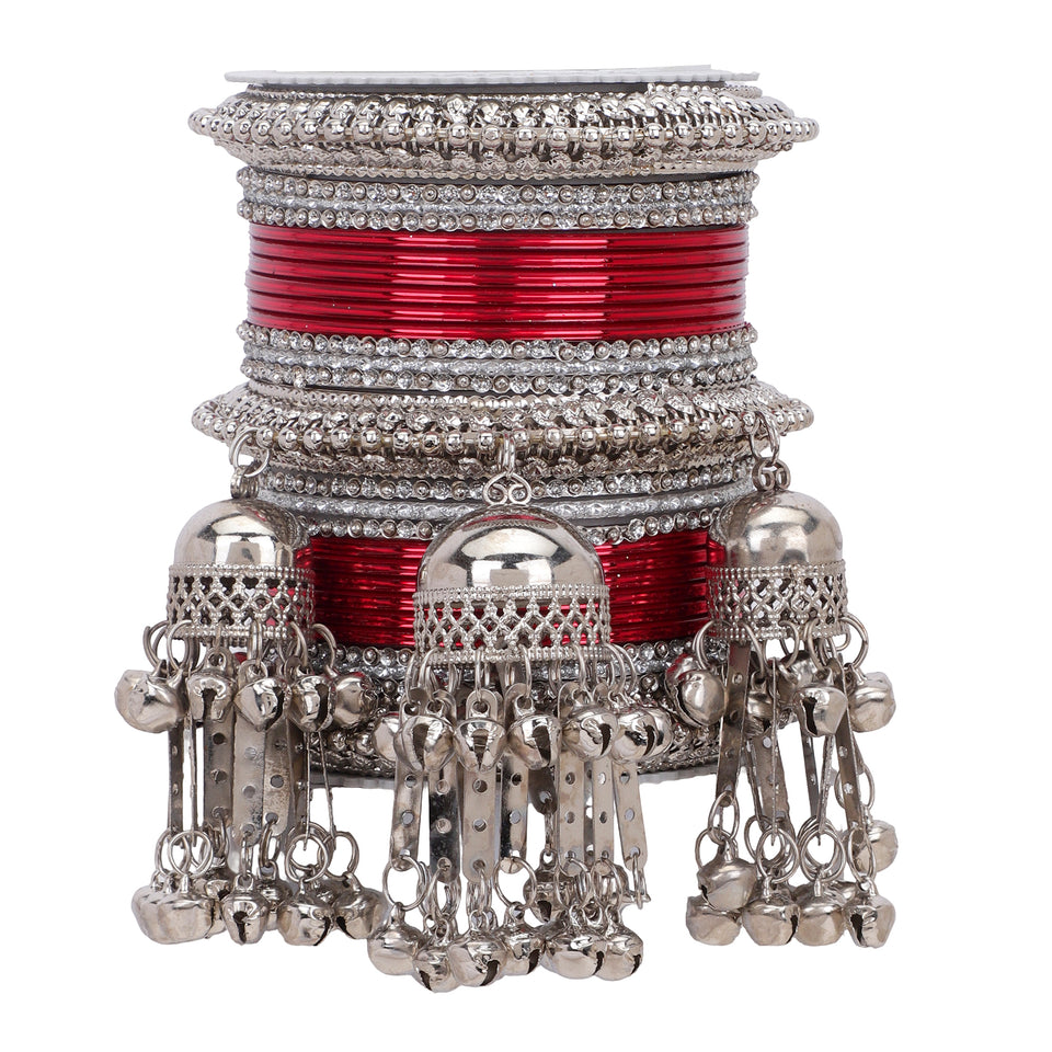 Silver Jhumki Bridal Bangle set by Leshya